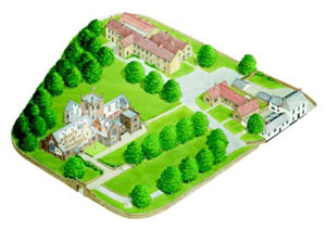 Layout of church grounds