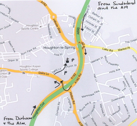 Location of St Michael and All Angels